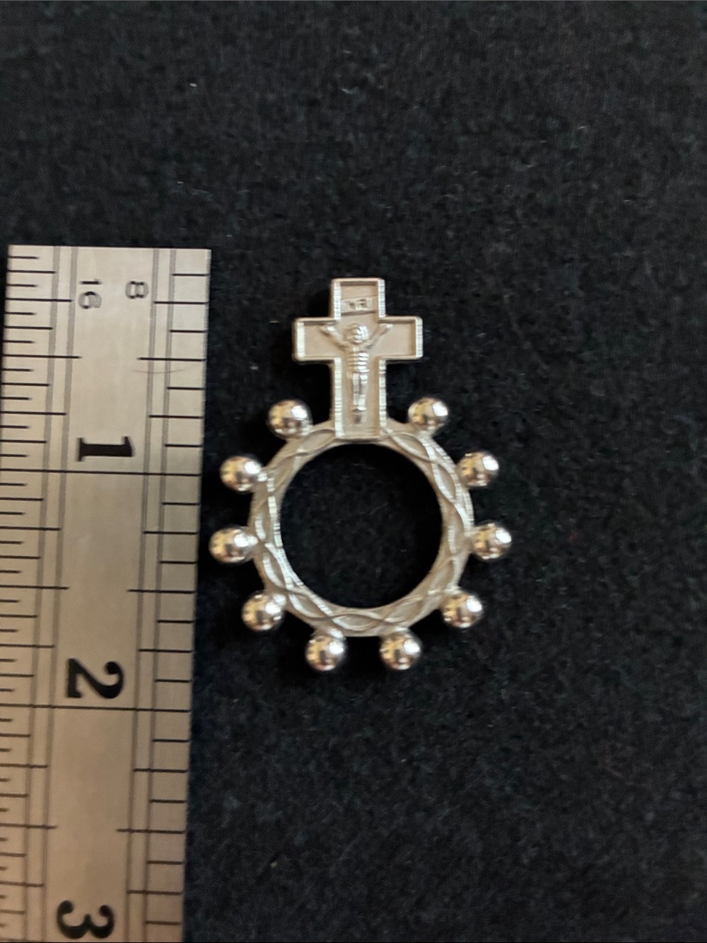 Vintage Religious Jewelry Lot 5 With One Elegant Silver Plated Cross Necklace - Picture 4 of 8
